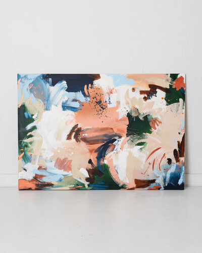 Blau abstrakte Malerei Kunstwerk by Diana Alb, Painting for Sale on Singulart