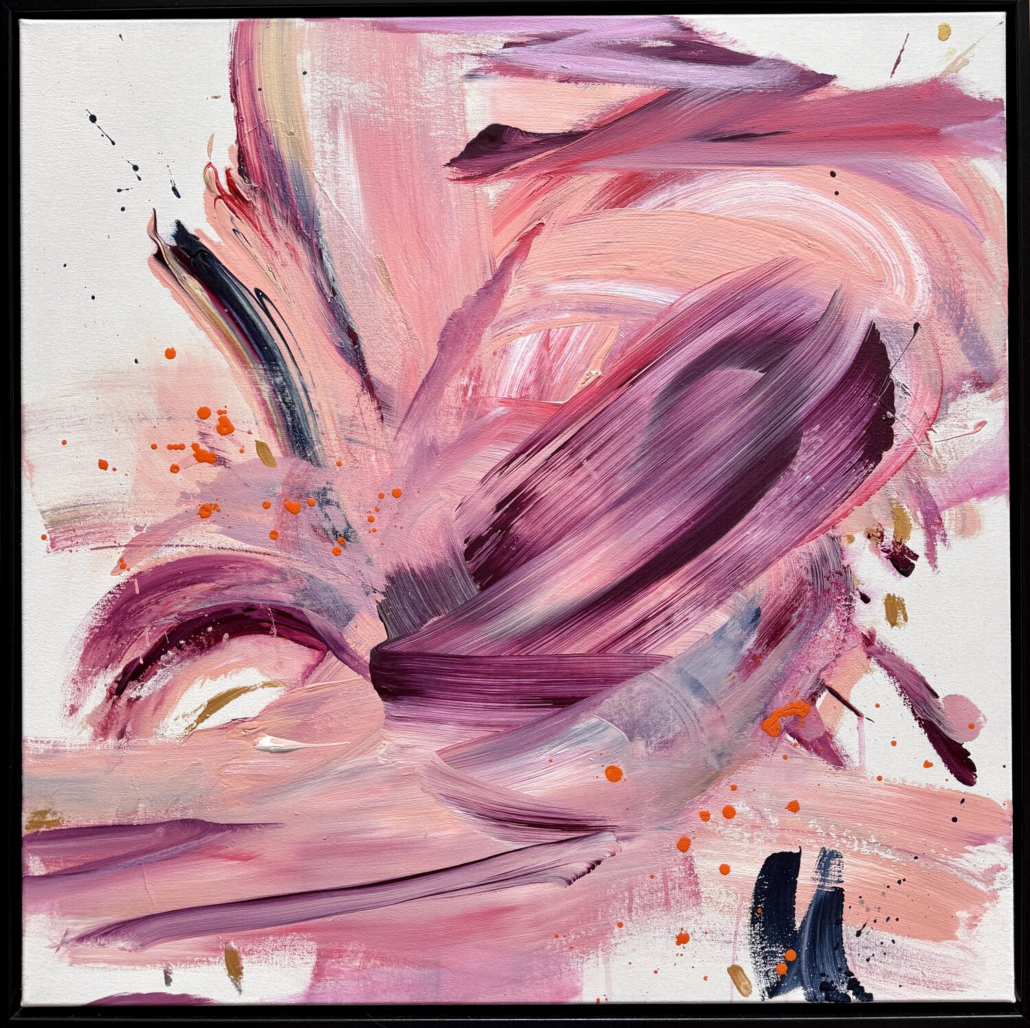 Yes! (rosa abstrakt dynamisch) Diana Alb
