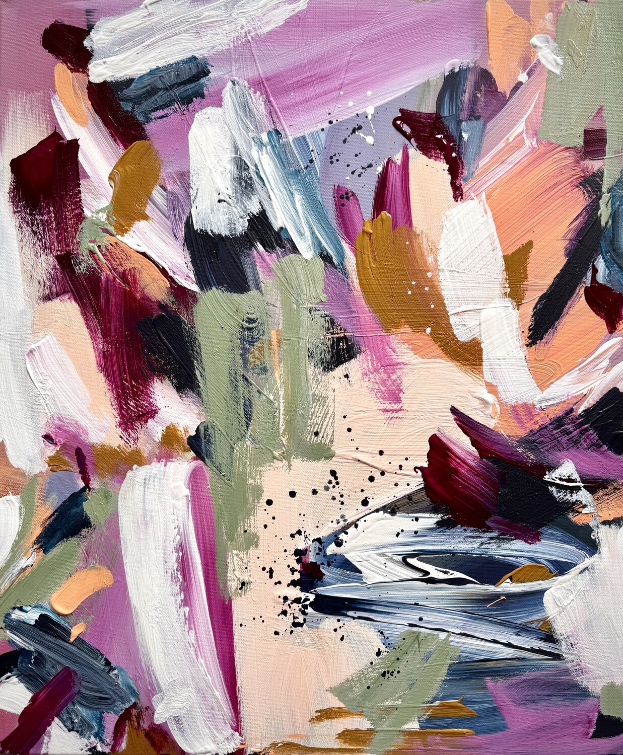 Strong (bunte abstrakte Malerei Bild) Diana Alb