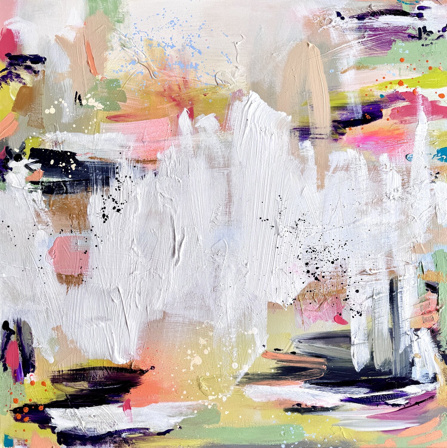 Euphorie (gelb farbenfroh bunt abstrakt) Diana Alb