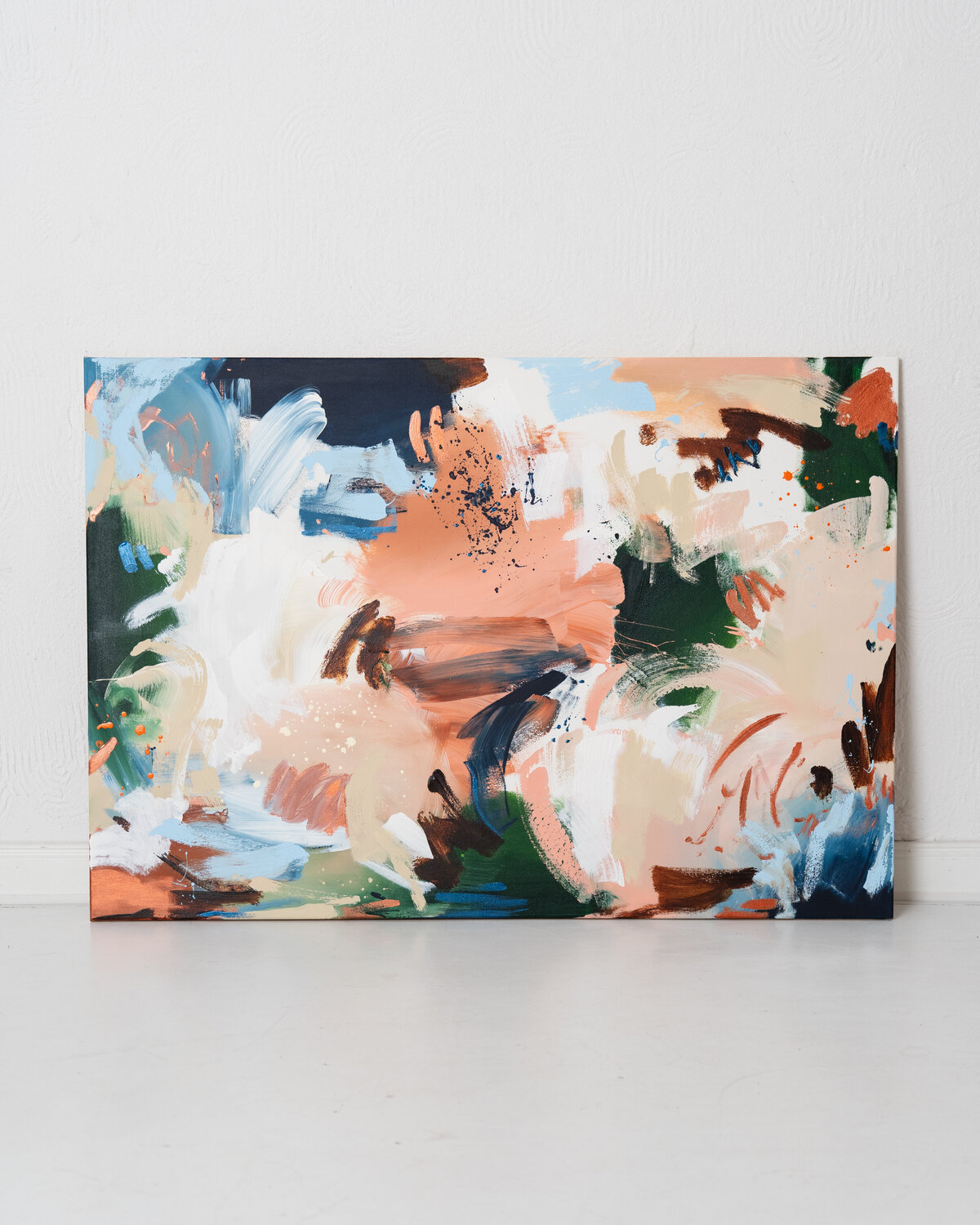 Blau abstrakte Malerei Kunstwerk Diana Alb