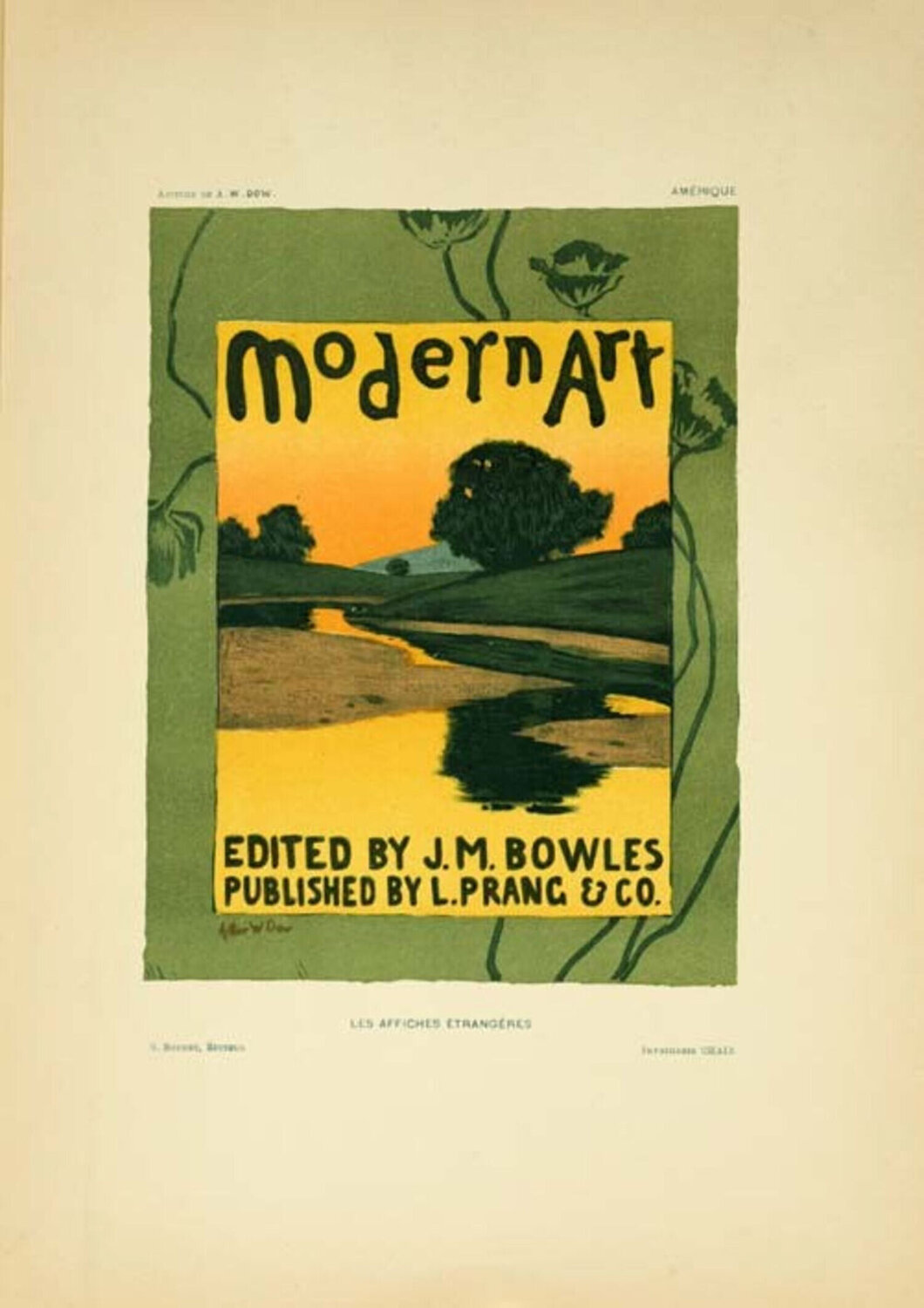 Modern Art by Dow for Les Affiches Etrangeres 1894 Arthur Wesley Dow