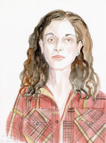 A Watercolor Portrait a Day #222 (Kyle Gallup) by Brenda Zlamany, 版畫 for Sale on Singulart