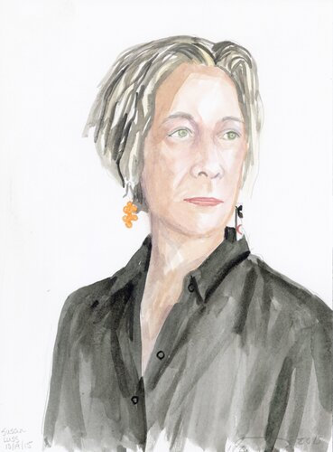  A Watercolor Portrait a Day #183 (Susan Sechler Luss) by Brenda Zlamany, 版畫 for Sale on Singulart