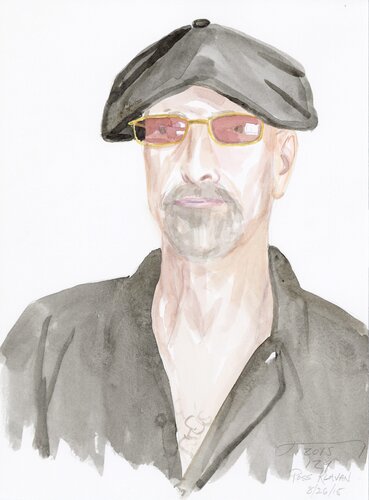  A Watercolor Portrait a Day #129  (Ross Klaven) by Brenda Zlamany, 版畫 for Sale on Singulart