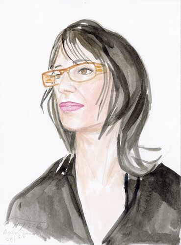 A Watercolor Portrait a Day #117 (Mary Jones) by Brenda Zlamany, 版畫 for Sale on Singulart
