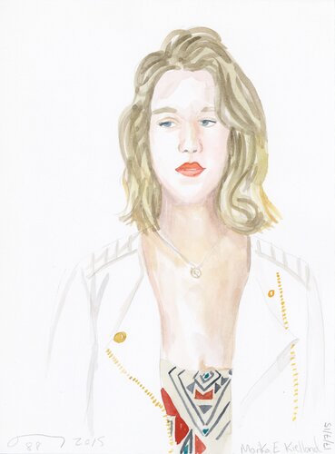 A Watercolor Portrait a Day #88 by Brenda Zlamany, 版畫 for Sale on Singulart