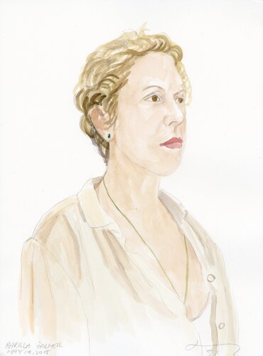 A Watercolor Portrait a Day #31 (Marilla Palmer) by Brenda Zlamany, 版畫 for Sale on Singulart