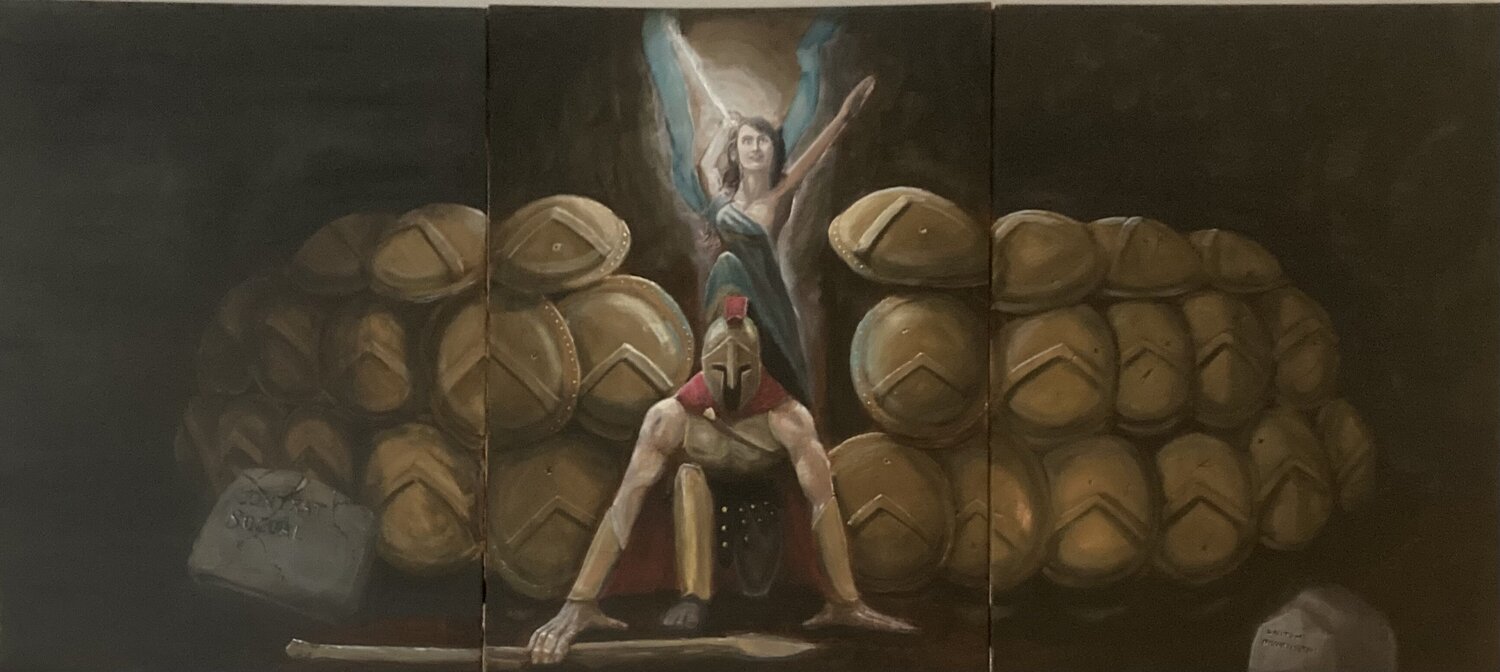Europa et Testudo XXVII  (triptych) Bart Wampers Pintura original en venta