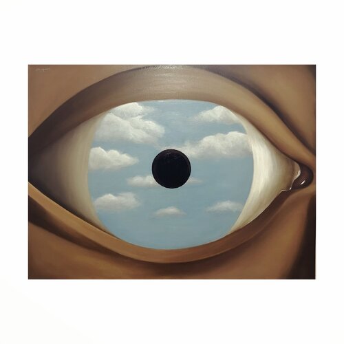 Le Vrai Miroir’ (after René Magritte’s ‘Le Faux Miroir’) by epi, Painting for Sale on Singulart