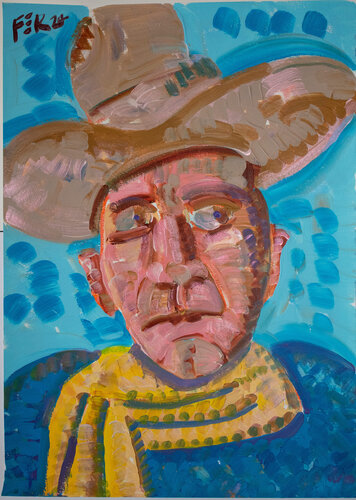 Cowboy by Frank Romero, 회화 for Sale on Singulart