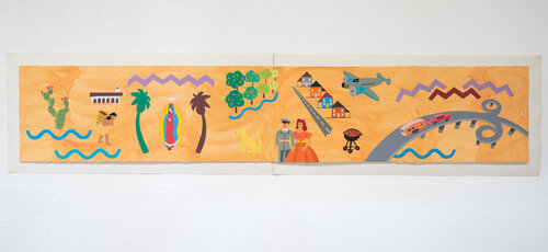 Recuerdo (design for reflection pool Warner Center, LA) van Frank Romero, Werk op papier te koop op Singulart