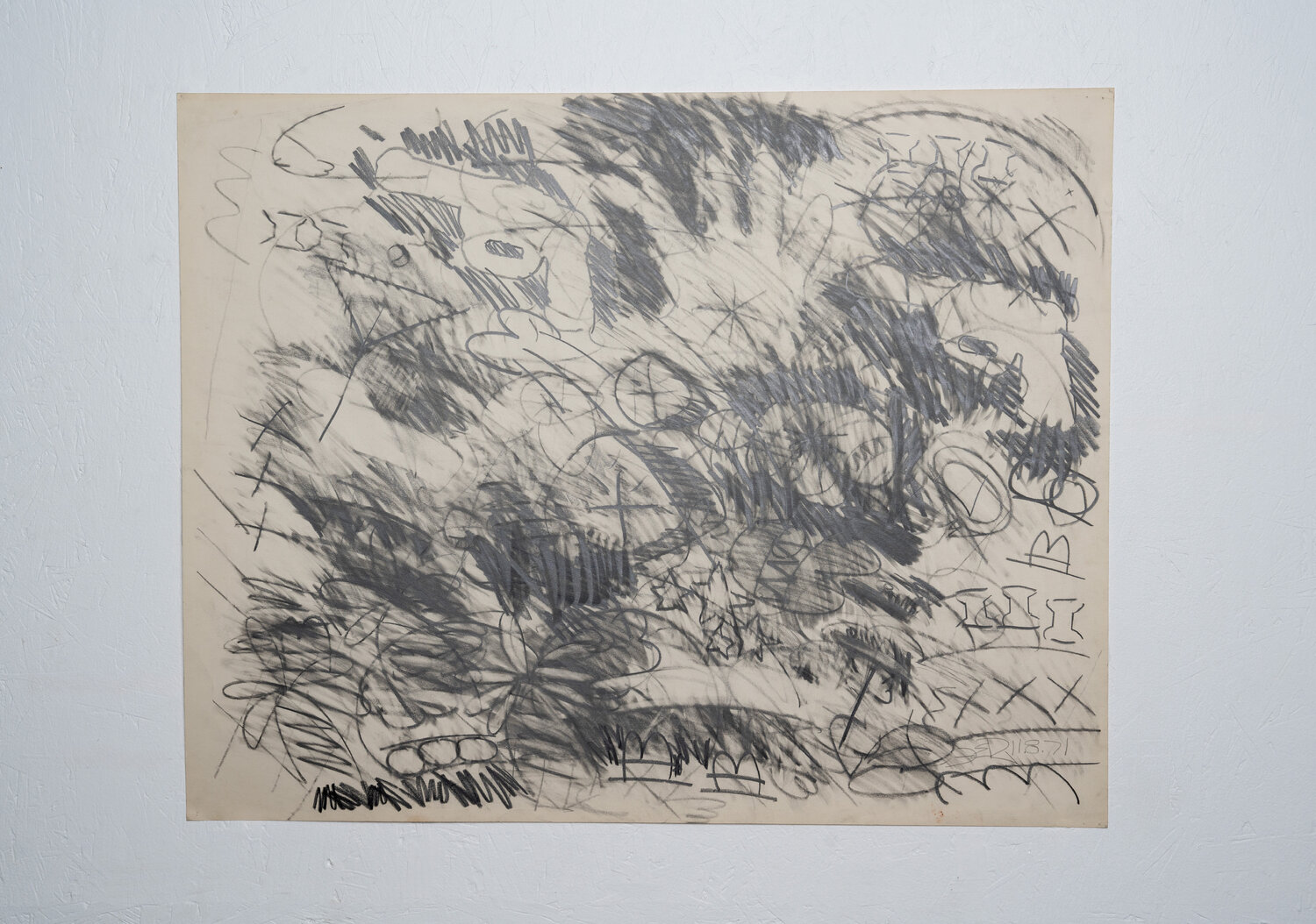 Untitled (Black Drawings) Frank Romero Opera su carta in vendita