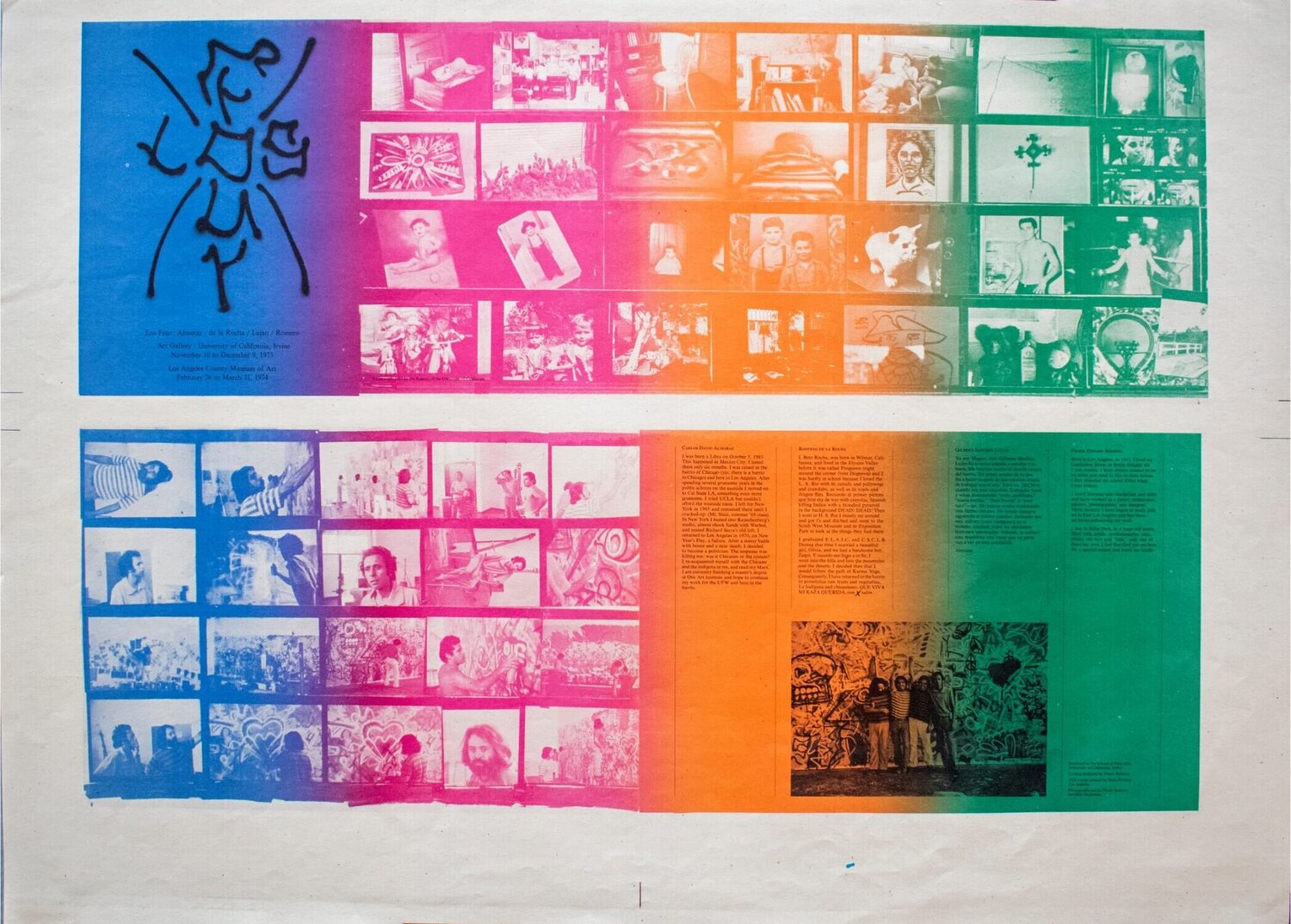 Los Four: Almaraz / de la Rocha / Lujan / Romero Frank Romero Druck zu verkaufen