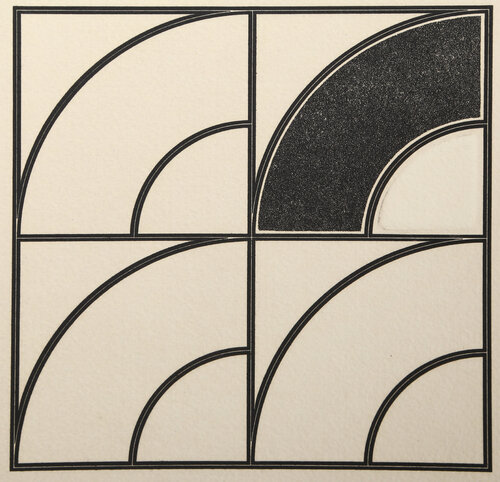Embossed Quarter Arc by Gordon House, Print for Sale on Singulart