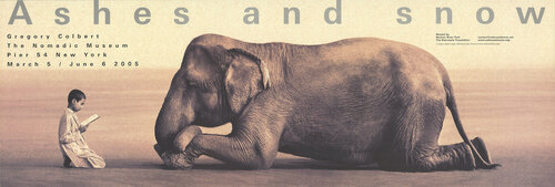 Boy Reading with Elephant by Gregory Colbert, Print for Sale on Singulart