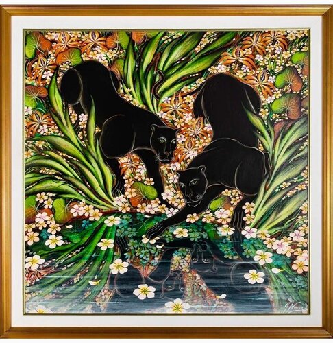 Green Dark Mirror by Gustavo Novoa, Painting for Sale on Singulart