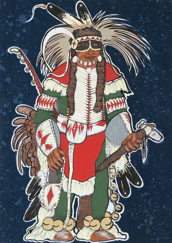 Crow Warrior by Kevin Red Star, Print for Sale on Singulart