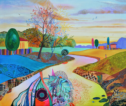 "A Tale Of Happiness" van Silvia Pavlova, Schilderij te koop op Singulart