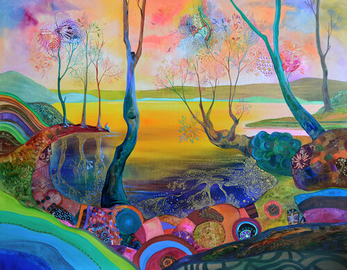 "The Magic Lake" van Silvia Pavlova, Schilderij te koop op Singulart