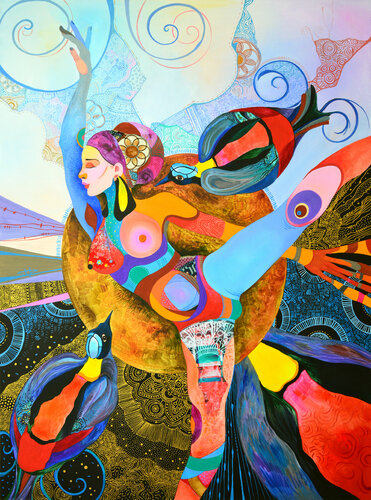"Tale From Paradise Islands" van Silvia Pavlova, Schilderij te koop op Singulart