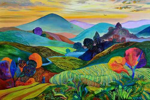 "Along The Way" van Silvia Pavlova, Schilderij te koop op Singulart