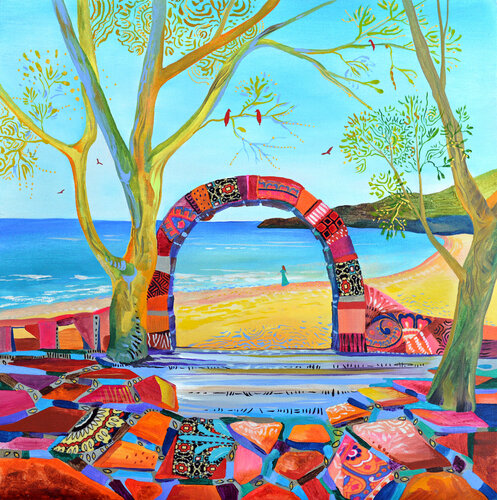 "The Golden Sand" van Silvia Pavlova, Schilderij te koop op Singulart