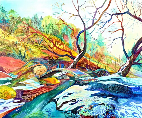 "Walk In Silence" van Silvia Pavlova, Schilderij te koop op Singulart