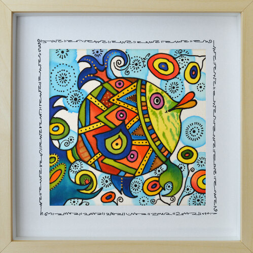 "Orangish Goldfish" di Silvia Pavlova, Pittura in vendita su Singulart