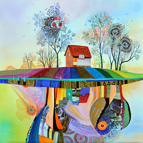"The House Of The Rising Sun" van Silvia Pavlova, Schilderij te koop op Singulart