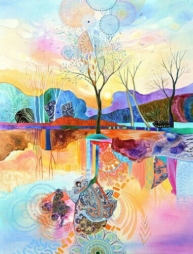 "Elven Tree" van Silvia Pavlova, Schilderij te koop op Singulart