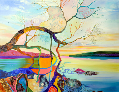 "Lake Guardian" van Silvia Pavlova, Schilderij te koop op Singulart