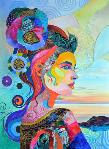 "Vision of Flight" van Silvia Pavlova, Schilderij te koop op Singulart