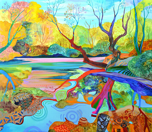 "River Of Secrets" van Silvia Pavlova, Schilderij te koop op Singulart