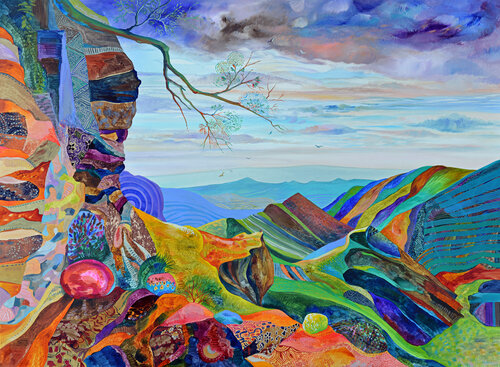 "Where Rainbows Roam" van Silvia Pavlova, Schilderij te koop op Singulart