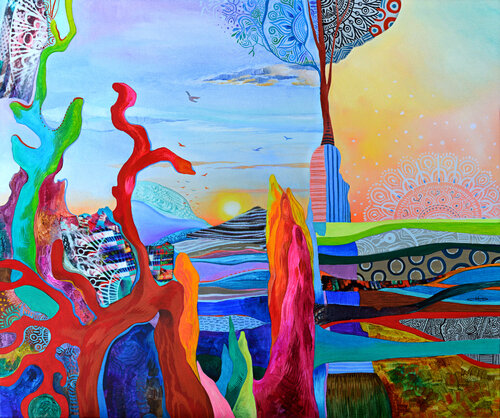 "Chromatic Reverie At Dawn" by Silvia Pavlova, Painting for Sale on Singulart