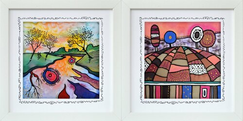 "Pink Reflections" & "Rose Gold Fields" di Silvia Pavlova, Altri media in vendita su Singulart