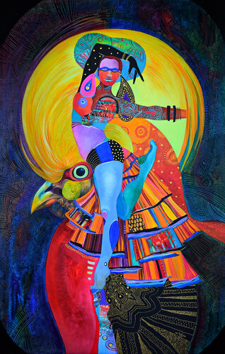 "Totem" di Silvia Pavlova, Pittura in vendita su Singulart