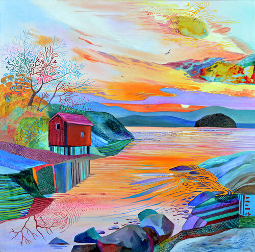 "To Heaven In A Hut" di Silvia Pavlova, Pittura in vendita su Singulart