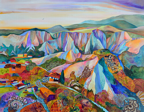 "Sandy Mountains" van Silvia Pavlova, Schilderij te koop op Singulart