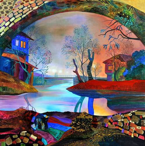 "Evening Fog" di Silvia Pavlova, Pittura in vendita su Singulart