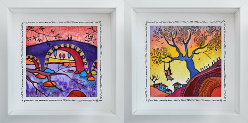 "Purple Bridge" & "Swing - Swing" di Silvia Pavlova, Altri media in vendita su Singulart