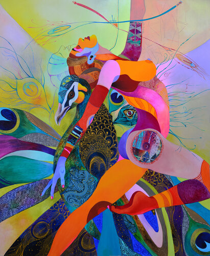 "Feathers" di Silvia Pavlova, Pittura in vendita su Singulart