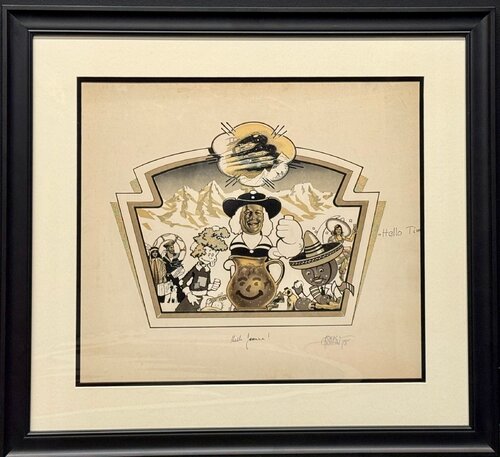 Illustration for Timothy Leary de Rick Griffin, Obra en papel a la venta en Singulart