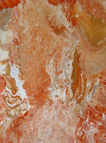 Twirl Orange by Sophie Tea, Painting for Sale on Singulart