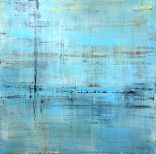 Feeling Pale Blue van Robert Tillberg, Schilderij te koop op Singulart