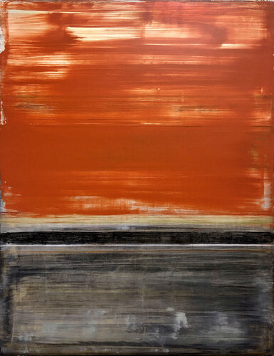 Vintage Black & Red van Robert Tillberg, Schilderij te koop op Singulart