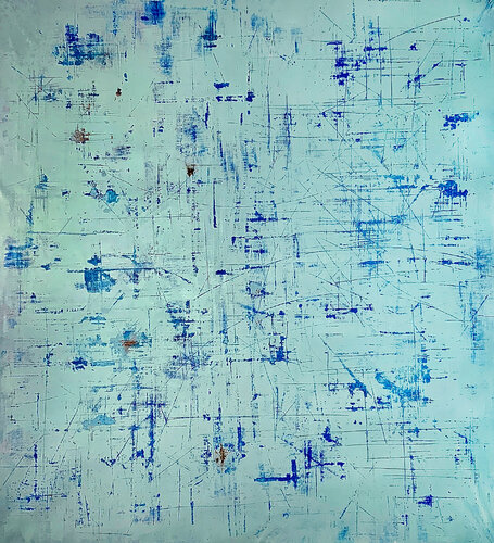 Exposing Blue par Robert Tillberg, Peinture en vente sur Singulart