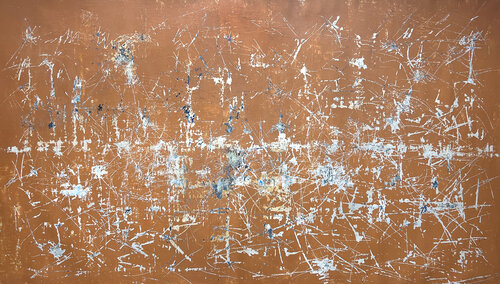 Conflict In Orange di Robert Tillberg, Pittura in vendita su Singulart