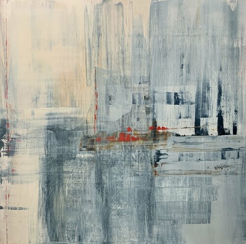 Red In Blue von Robert Tillberg, Malerei kaufen auf Singulart